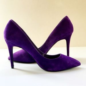 NWOT Purple Suede Stilettos SZ 11